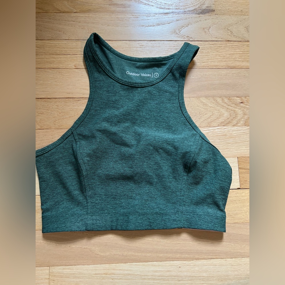 Outdoor Voices Green Cropped Tank